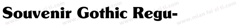 Souvenir Gothic Regu字体转换